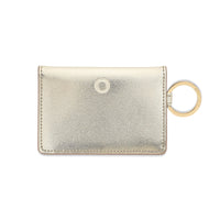 Gold leather id case