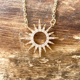 Sun celestial necklace