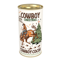 Cowboy Christmas Chocolate Cocoa (7oz Round Tins)