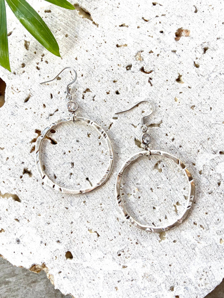 Silver hoops   
