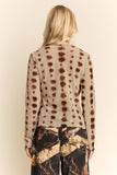 MESH TIE DYE LONG SLEEVE TOP