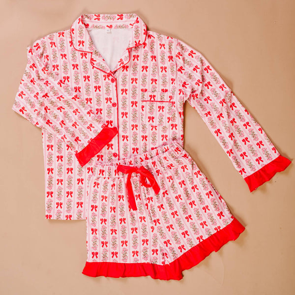 Sweet Dreams Pajama Shorts Set-Oh So Merry