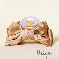 Satin Bow Clip