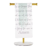 Lord's Prayer Hand Towel    White/Ice/Gray   20x28