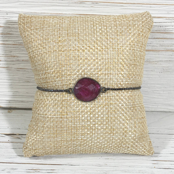 Ruby Slider Bracelet