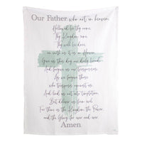 Lord's Prayer Hand Towel    White/Ice/Gray   20x28