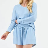Mary Square Carly Set 2pc (blue)