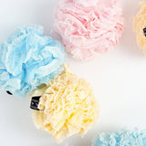 Pink Lacy Extra Poofy Gentle Exfoliating Loofah Bath Sponge