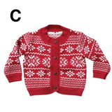 Fair Isle Knit Baby Sweater, 3 Styles (0-3M, 3-6M, 6-9M)