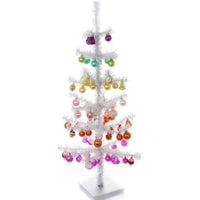 Lg White Tinsel Tree
