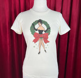 Tied with a Bow Fitted Tee in Ivory