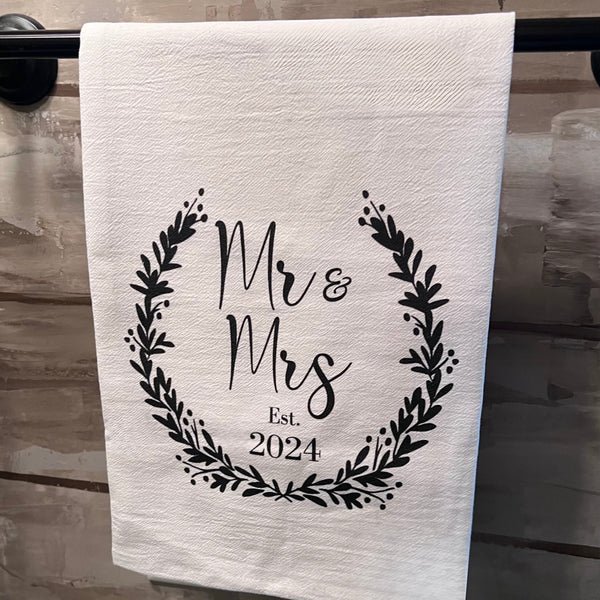 Mr & Mrs Tea Towel