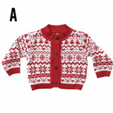 Fair Isle Knit Baby Sweater, 3 Styles (0-3M, 3-6M, 6-9M)