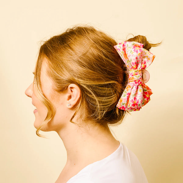 Satin Bow Clip