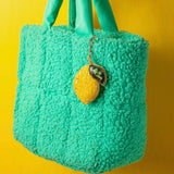 Lemon Beaded Bag Charm