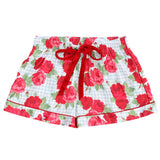 Velvet Tie Rose + Gingham PJs