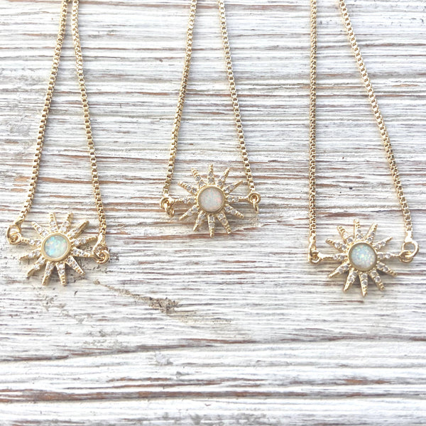 Opal sun slider bracelet