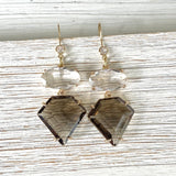 Gemstone Drop Statement Earrings – Mixed Crystal Styles