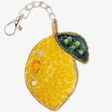 Lemon Beaded Bag Charm
