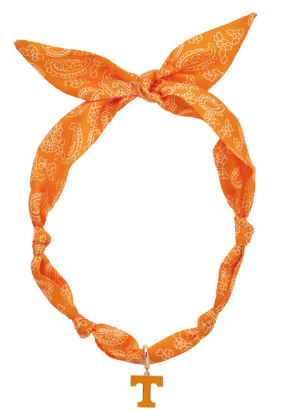 TN Vols Bandana scarf necklace