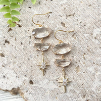 Celestial star earrings