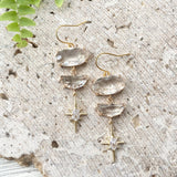 Celestial star earrings