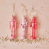 6"H Resin Nutcracker Ornament with Gold Color Accents, 3 Styles