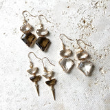 Gemstone Drop Statement Earrings – Mixed Crystal Styles