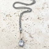 Mixed metal simple necklace