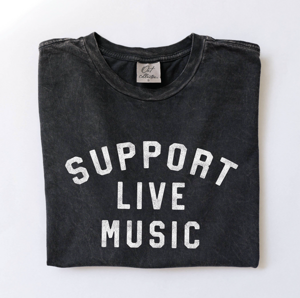 SUPPORT LIVE MUSIC TEE