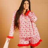 Sweet Dreams Pajama Shorts Set-Oh So Merry