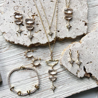 Celestial star earrings