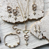 Celestial star earrings