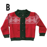 Fair Isle Knit Baby Sweater, 3 Styles (0-3M, 3-6M, 6-9M)