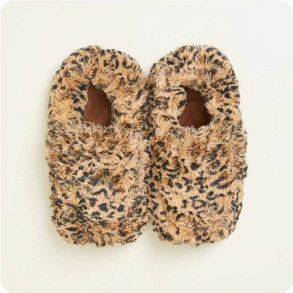 Leopard Warmies slippers