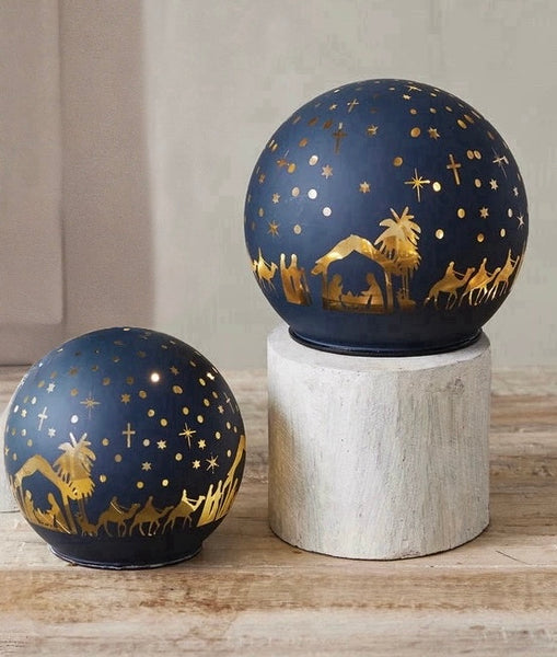 Small Glass Etched Nativity