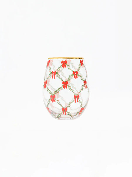 Stemless Holiday Trellis Mary Square