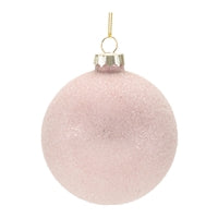 Pink Glitter Ball Ornament