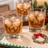 Engraved Rocks Glass