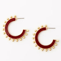 Hadley Crimson Earrings