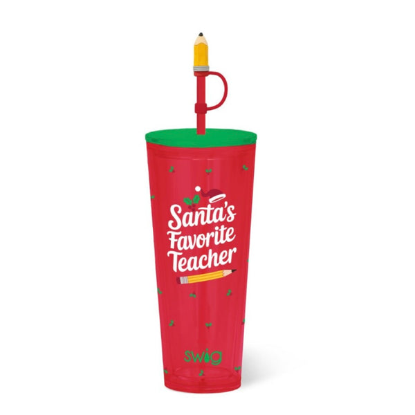 SWIG Santa’s Favorite Teacher Tumbler