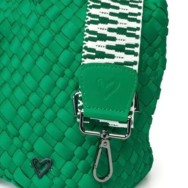 Charlotte Woven Crossbody/Kelly Green