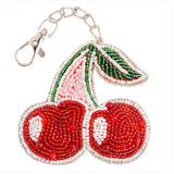 Cherry Beaded Bag Charm