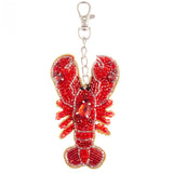 Lobster Beaded Bag Charm