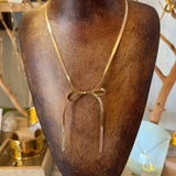 Looped Bow Necklace