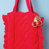 Cherry Beaded Bag Charm