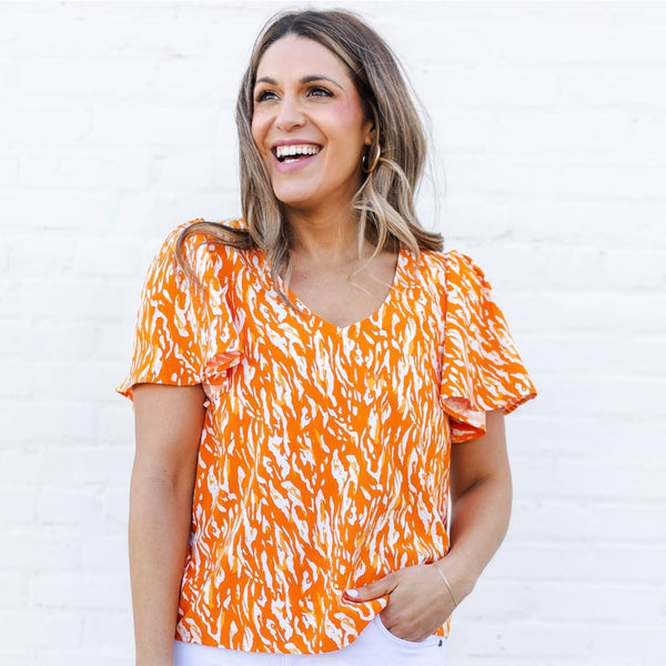 Gameday Tiger Tail Top