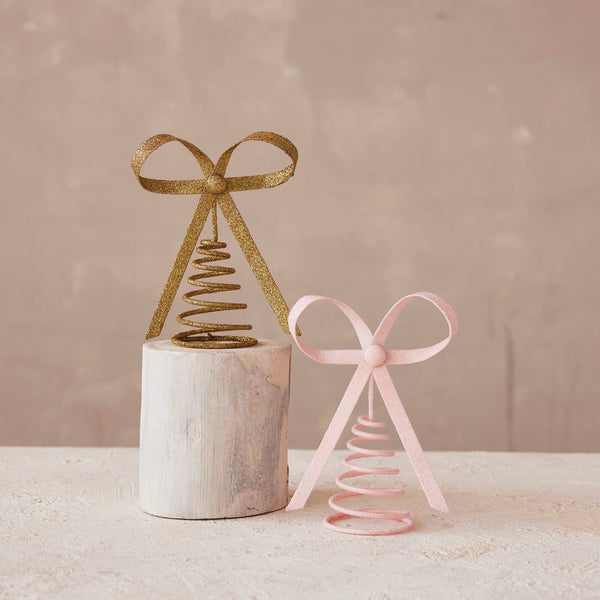 Metal Bow Tree Toppers