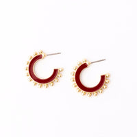 Hadley Crimson Sm Earrings