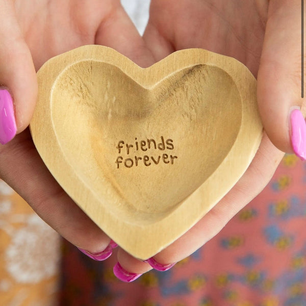 Wooden Heart Dish